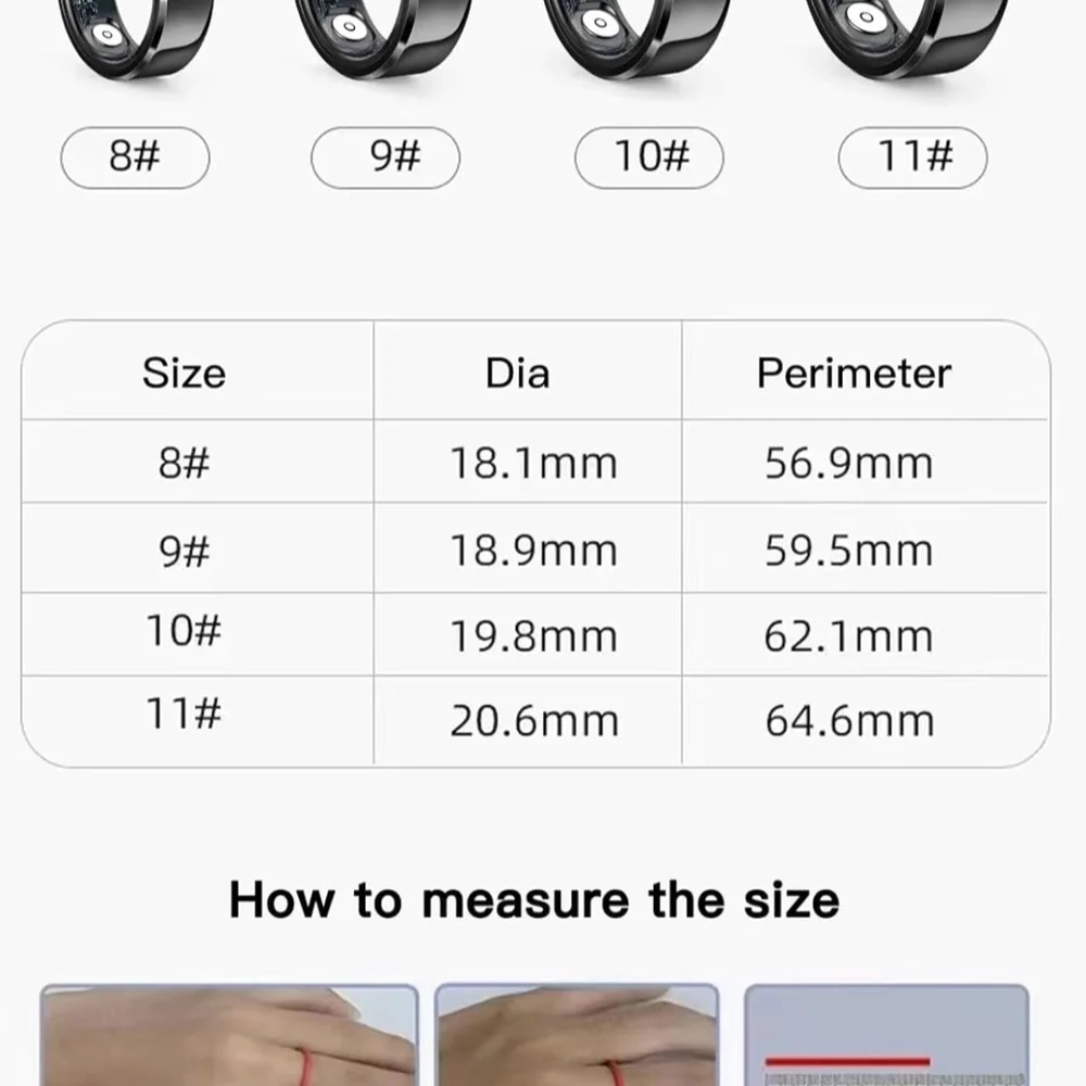 HitTopss Smart Ring, Fitness, Sleep Tracker